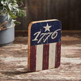 1776 Flag Stripes Wooden Sign-Lange General Store