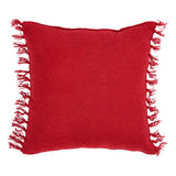 Arendal Red Stripe Fringed Pillow-Lange General Store