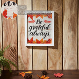 Be Grateful Always Fall Leaves Wall Sign-Lange General Store