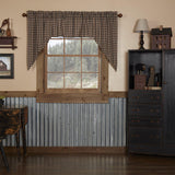 Bingham Star Plaid Swag Curtains-Lange General Store