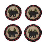 Black Bear Braided Coaster Set-Lange General Store