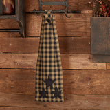 Black Star Button Loop Towel-Lange General Store