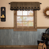 Black Star Layered Lined Valance-Lange General Store