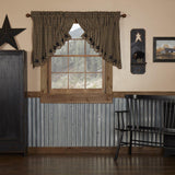 Black Star Prairie Swag Curtains-Lange General Store