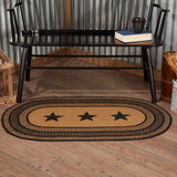 Blackstone Farm Star Collection Jute Rugs - Oval - Lange General Store