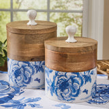 Blue Floral Canister Set-Lange General Store