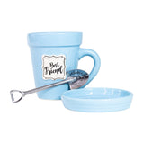 Blue Flower Pot Mug - Best Friend-Lange General Store