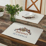 Bountifall Autumn Blessings Placemat Set of 2-Lange General Store