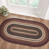 Brick Raven Collection Braided Rugs - Oval - Lange General Store