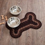 Brick Raven Dog Bone Braided Rug-Lange General Store