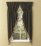 Sturbridge Black Star Prairie Curtains-Lange General Store