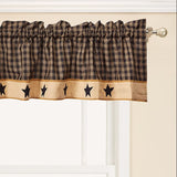 Bridgeton Black Star Valance-Lange General Store