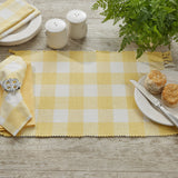 Buffalo Yellow Check Yarn Placemats-Lange General Store