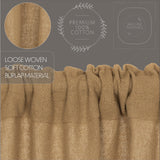 Burlap Natural Blackout Panel Curtain-Lange General Store