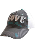 Cherished Girl Love Never Fails Womens Cap-Lange General Store