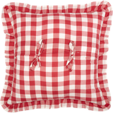 Annie Red Buffalo Check Pillow-Lange General Store