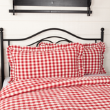 Annie Red Buffalo Check Sham-Lange General Store