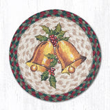 Christmas Joy Holly Bell Braided Trivets-Lange General Store