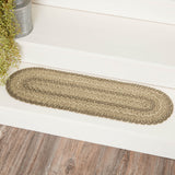 Cobblestone Oval Stair Tread Latex Rug-Lange General Store