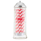 Coca Cola Glass Straw Dispenser-Lange General Store