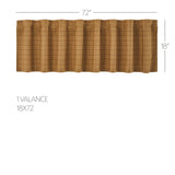 Correll Burgundy & Natural Valance-Lange General Store