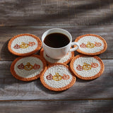 Country Halloween Braided Coasters