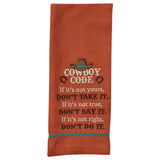 Cowboy Code Dishtowel-Lange General Store