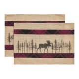 Cumberland Moose Placemats - Set of 2-Lange General Store