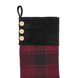 Cumberland Red Black Plaid Stocking-Lange General Store