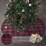 Cumberland Red Black Plaid Tree Skirt-Lange General Store