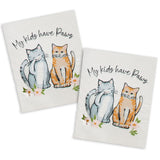 Curious Kittens Swedish Dishcloth Set of 2-Lange General Store