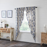 Dorsey Navy Long Prairie Curtains-Lange General Store