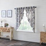 Dorsey Navy Prairie Curtains-Lange General Store