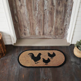 Down Home Rooster & Hens Door Mat-Lange General Store