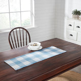 Dusk Blue Check Table Runners-Lange General Store