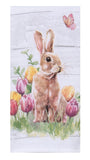 Easter Wishes Tulip Bunny Terry Towel-Lange General Store