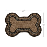 Espresso Dog Bone Braided Rug-Lange General Store