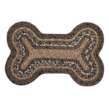 Espresso Dog Bone Braided Rug-Lange General Store