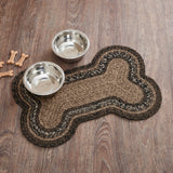 Espresso Dog Bone Braided Rug-Lange General Store