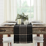 Exton Black Table Runner-Lange General Store