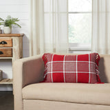 Exton Red Plaid Pillows-Lange General Store