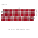 Exton Red Table Runner-Lange General Store