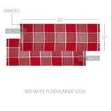 Exton Red Table Runner-Lange General Store