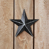 Faceted Metal Star Black - Multiple Sizes-Lange General Store