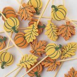 Fall, Leaves, Pumpkins 4.5" Decorative Picks-Lange General Store