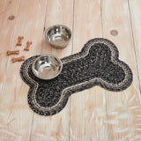 Farmstead Black Dog Bone Braided Rug-Lange General Store