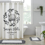 Farmstead Black Sheep Shower Curtain-Lange General Store