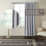 Farmstead Black Blackout Panel Curtain-Lange General Store