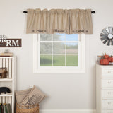 Sawyer Mill Charcoal Gather Valance-Lange General Store