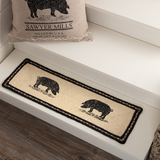 Sawyer Mill Pig Rectangle Stair Tread Latex Rug-Lange General Store